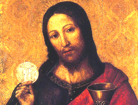 christ, host and chalice